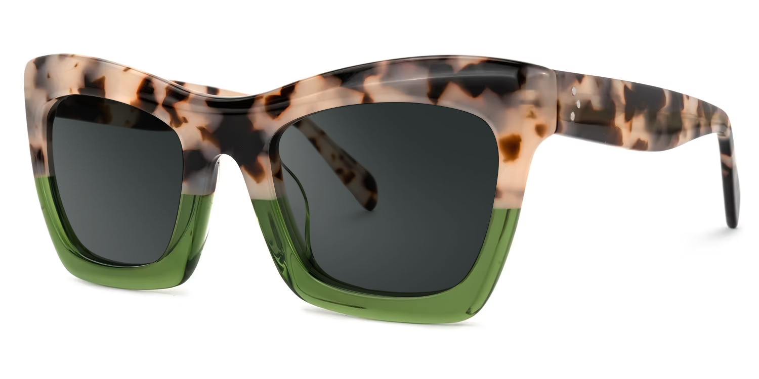 ZEELOOL Benitez Square Two-Tone Glasses