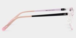 Lane Rectangle Pink Clear Glasses3