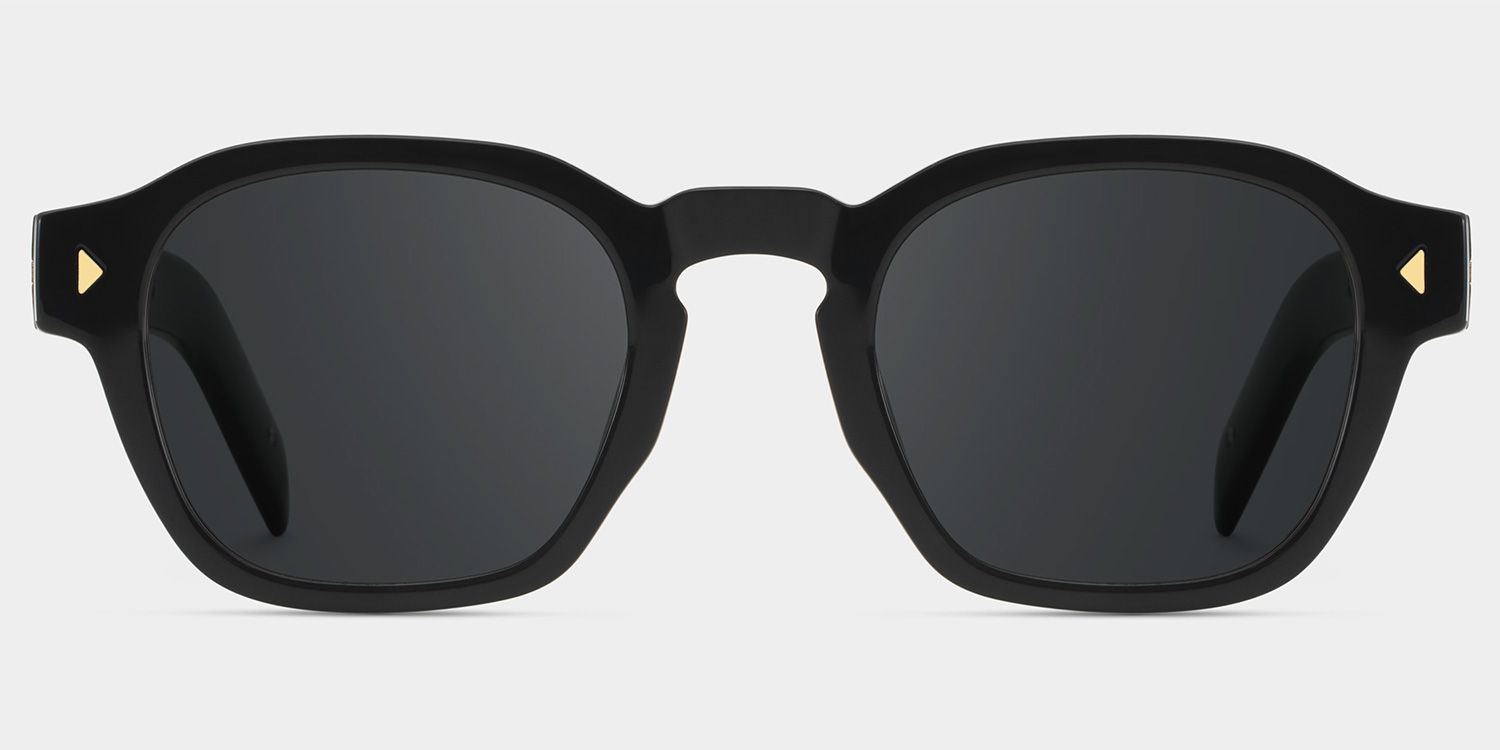 Leilani Rectangle Black Full Rim Sunglasses | ZEELOOL UK0