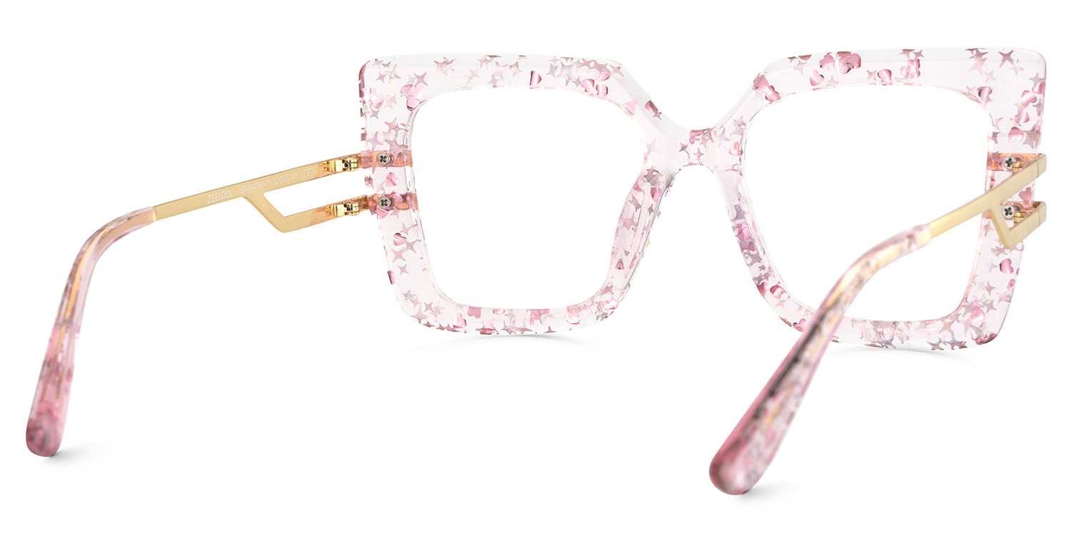 Poutine Square Pink Glasses4