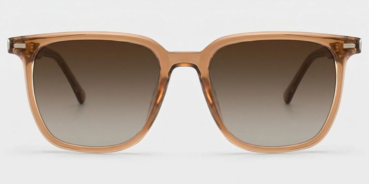 Eliza Light Brown Square Glasses
