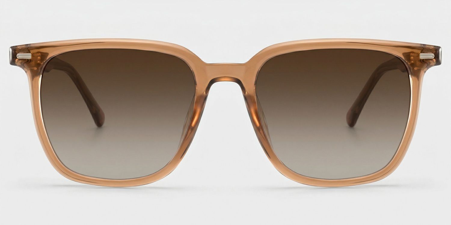 Eliza Light Brown Square Glasses Frames for Women | ZEELOOL0