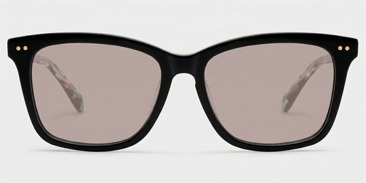 Layla Black Square Glasses