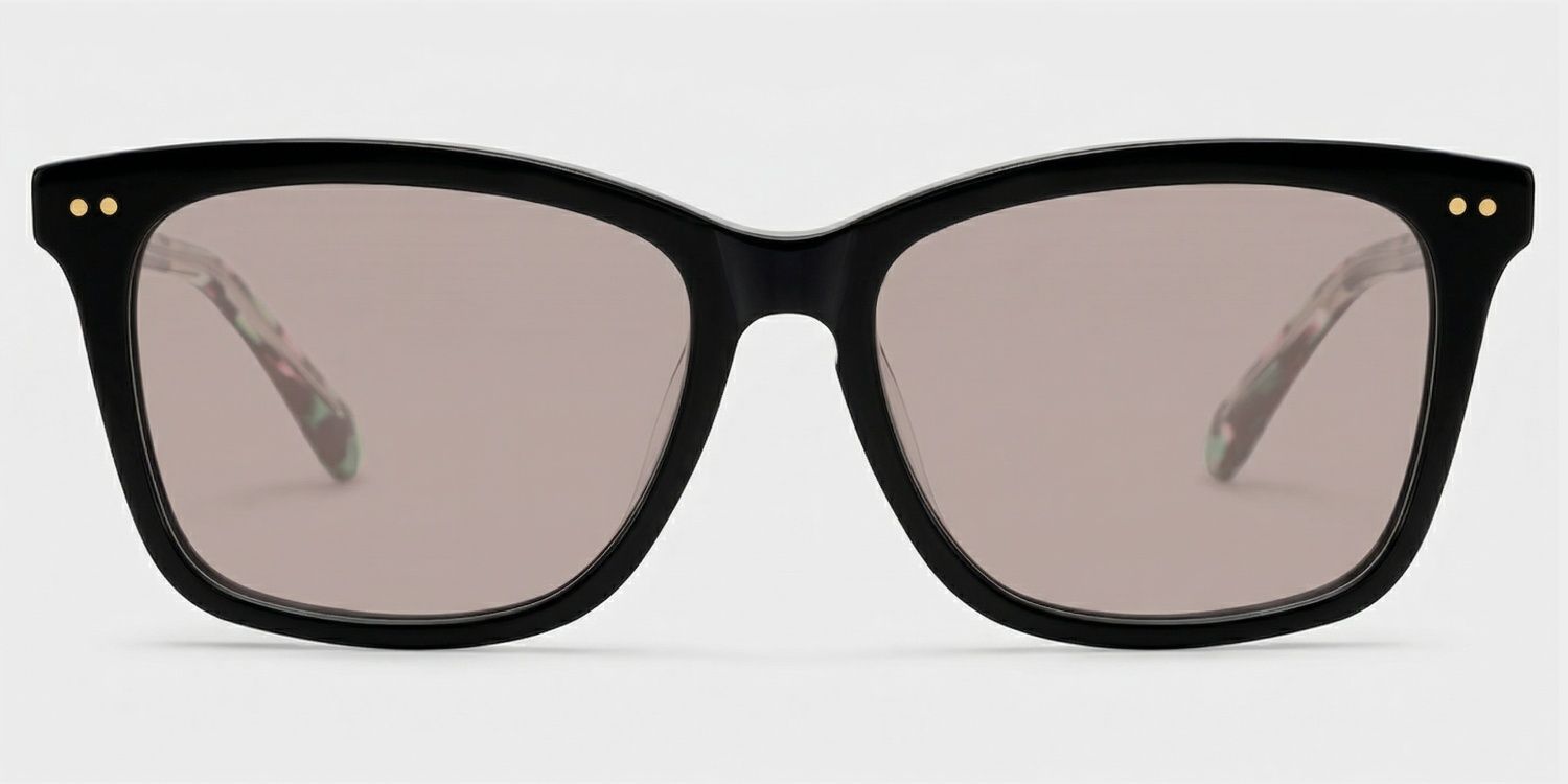 Layla Black Square Nature Eyewear for Woman | ZEELOOL0