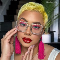 Diva Iridescent Square Glasses6