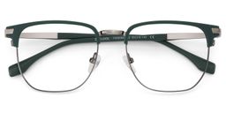 Zaira Browline Dark-Green Glasses1