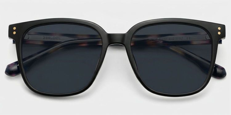 Donnalyn Black Square Glasses