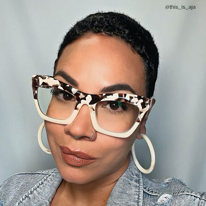 Benitez Square Two-Tone Frame and Pescription Glasses8