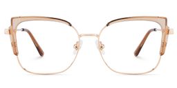 Jesmin Square Beige Glasses1