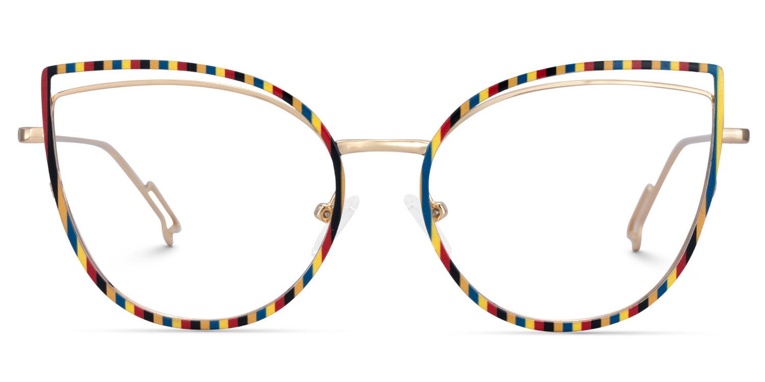 Spivey Cateye Metal Full Frame Eyeglasses | ZEELOOL UK1