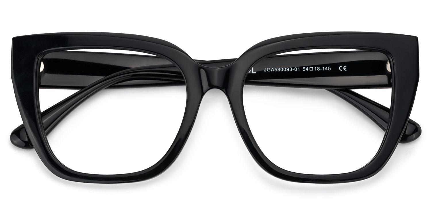 Square Frame Black Glasses on Sale2