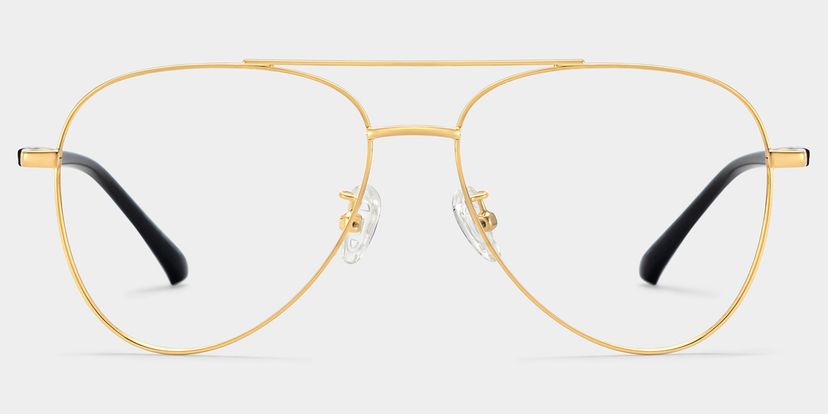 Paige Aviator Gold Glasses