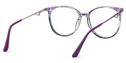 Chanty Round Purple Glasses3