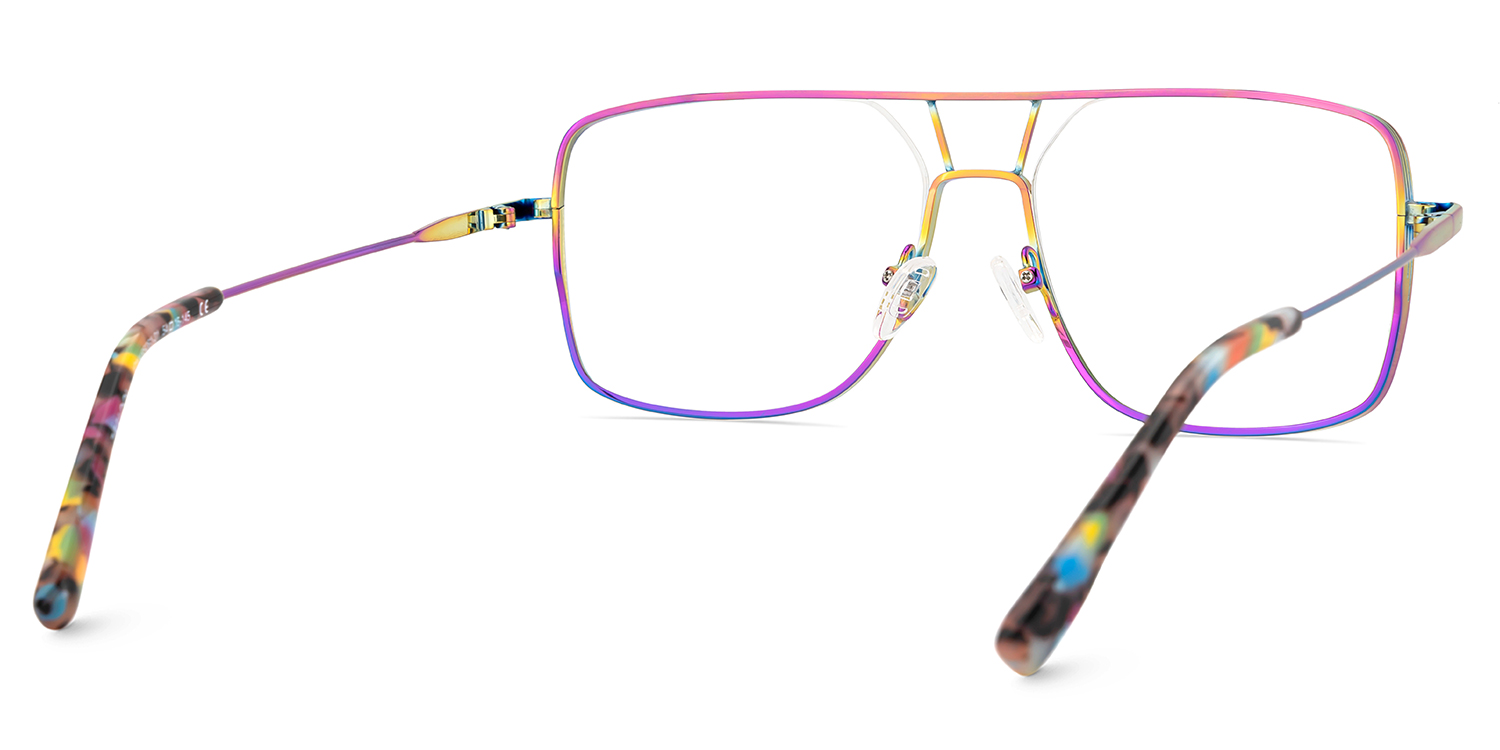 Bowdry Aviator Iridescent Glasses5