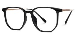 Bianca Geometric Black Glasses1