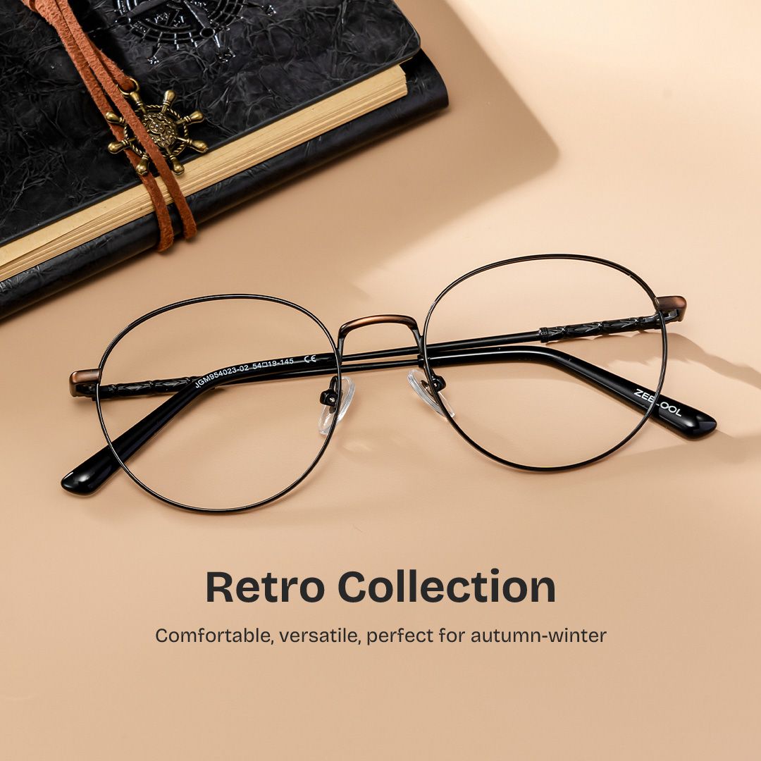 Ian Brown Frame Glasses with Round Frame Online | ZEELOOL0