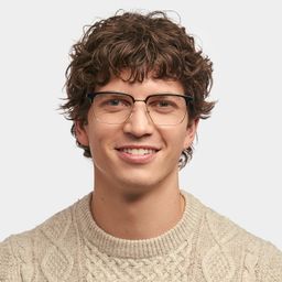 Booker Square Black-Gold Glasses0