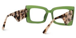 Mitia Green Rectangle Glasses3
