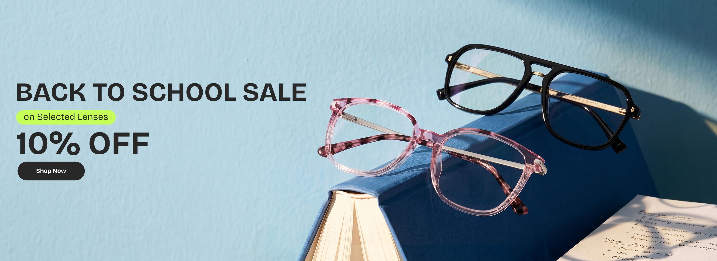 Zeelool optical eyeglasses online store TopBanner0
