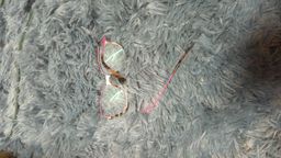 Broke . My glasses accidentally fell from the table and the arm broke.0