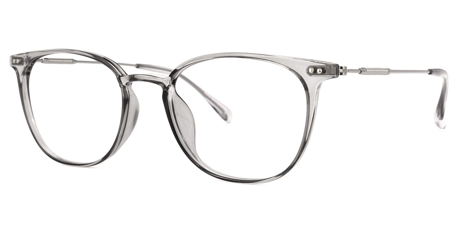 Vilanova Round Gray Glasses | ZEELOOL UK1