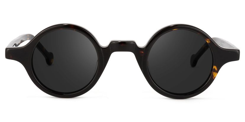 Arale Tortoise Round Sunglasses
