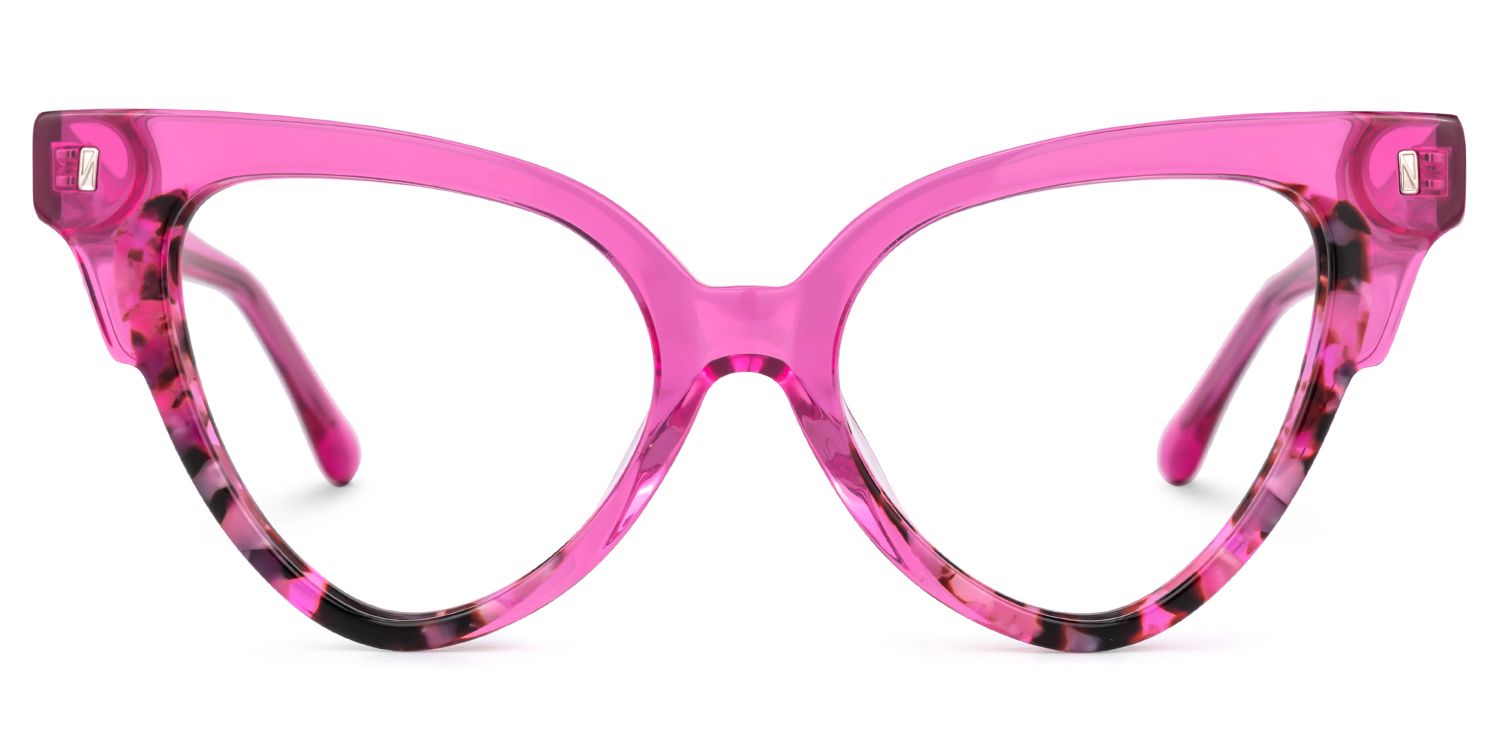 Jacek Cateye Bright-Pink Glasses | ZEELOOL UK0