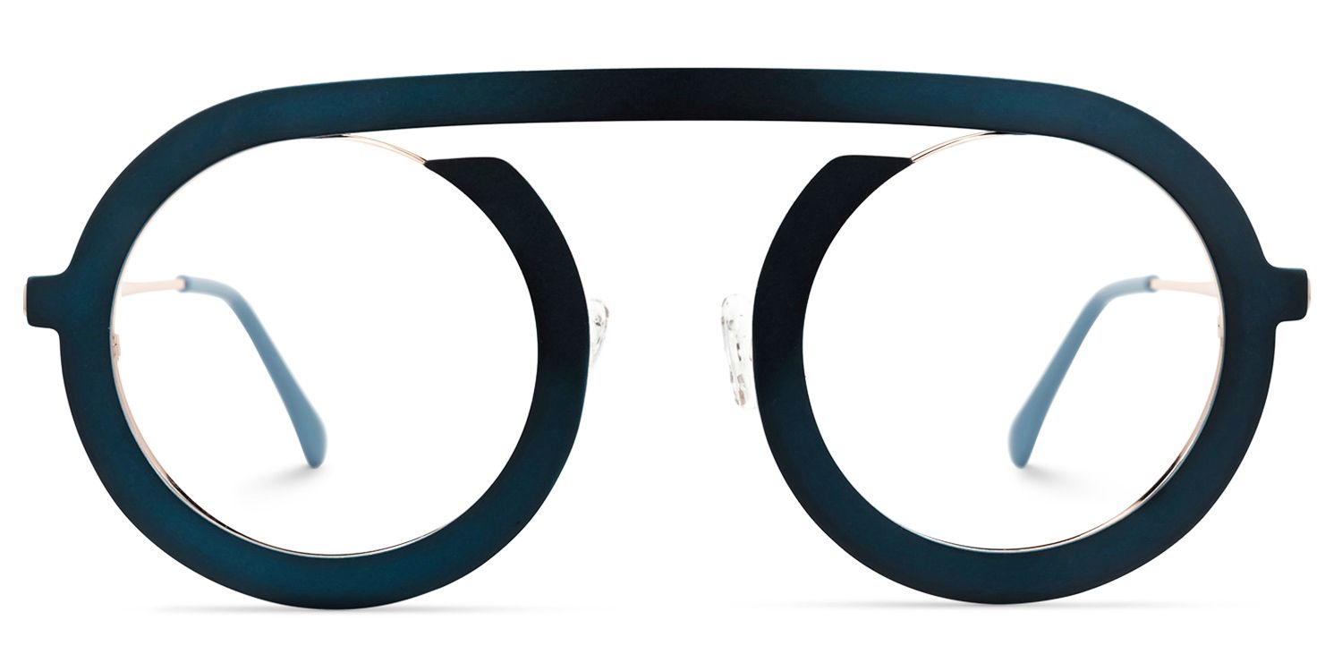 Florida Round Blue Glasses | ZEELOOL UK0