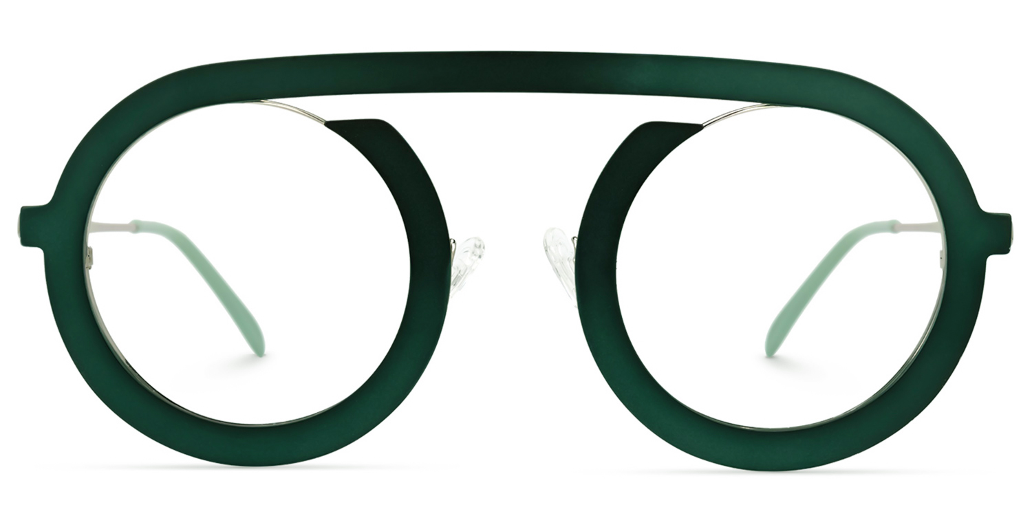 Florida Round Green Glasses | ZEELOOL UK0