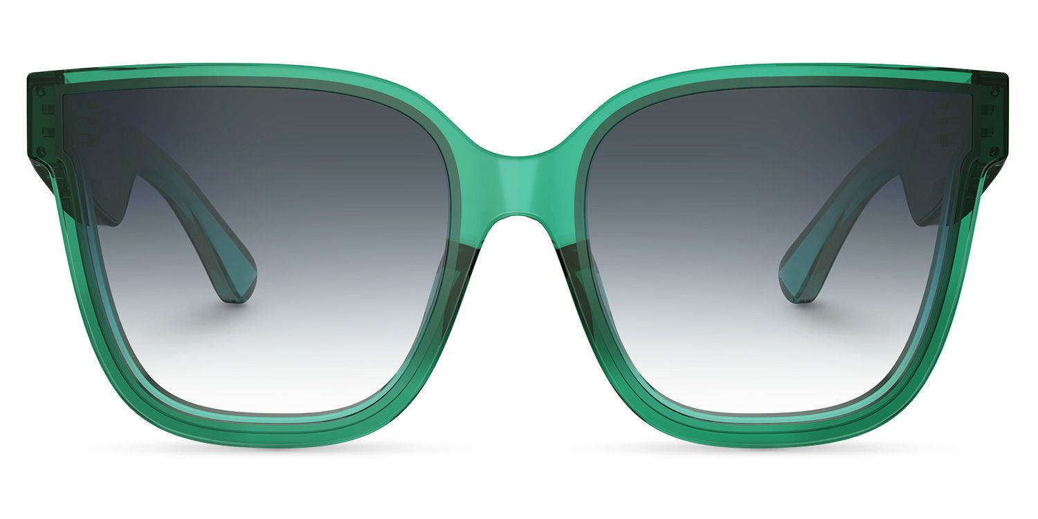 Boman Square Green Bluetooth Sunglasses | ZEELOOL UK0
