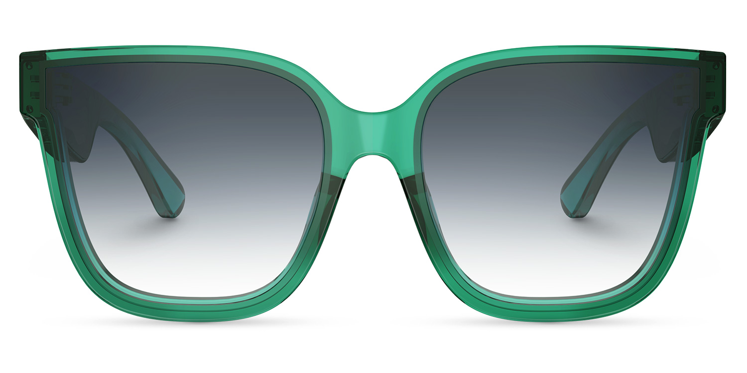 Boman Square Green Bluetooth Sunglasses | ZEELOOL UK0