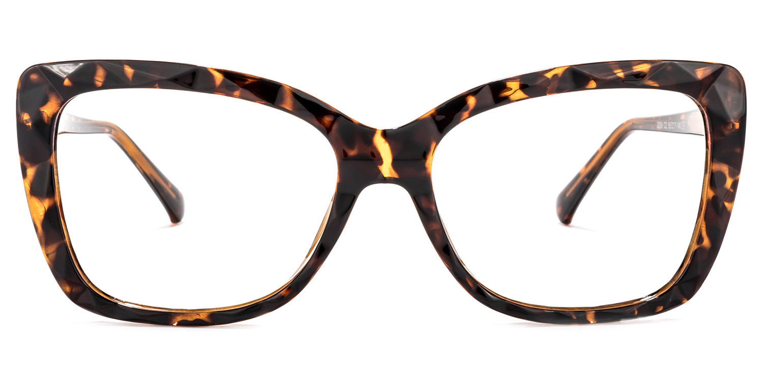 Edna Cateye Yellow-Tortoise Glasses good-img