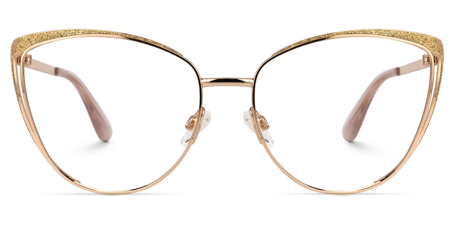Provitt Cateye Gold Glasses | ZEELOOL UK0