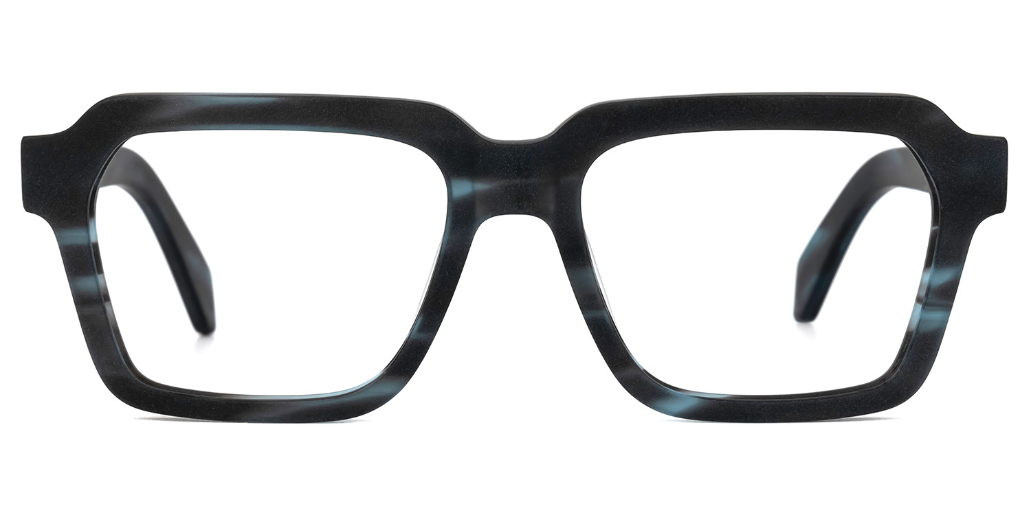 Richard Rectangle Green Glasses | ZEELOOL UK0