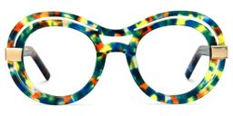 Texidor Round Blue-Tortoise Glasses0