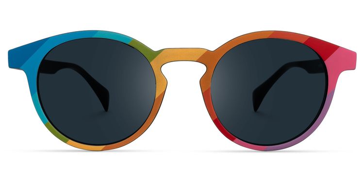 Street-Artist Round Multicolor Sunglasses