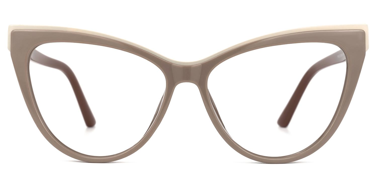 Yangdol Cateye Khaki Glasses | ZEELOOL UK0