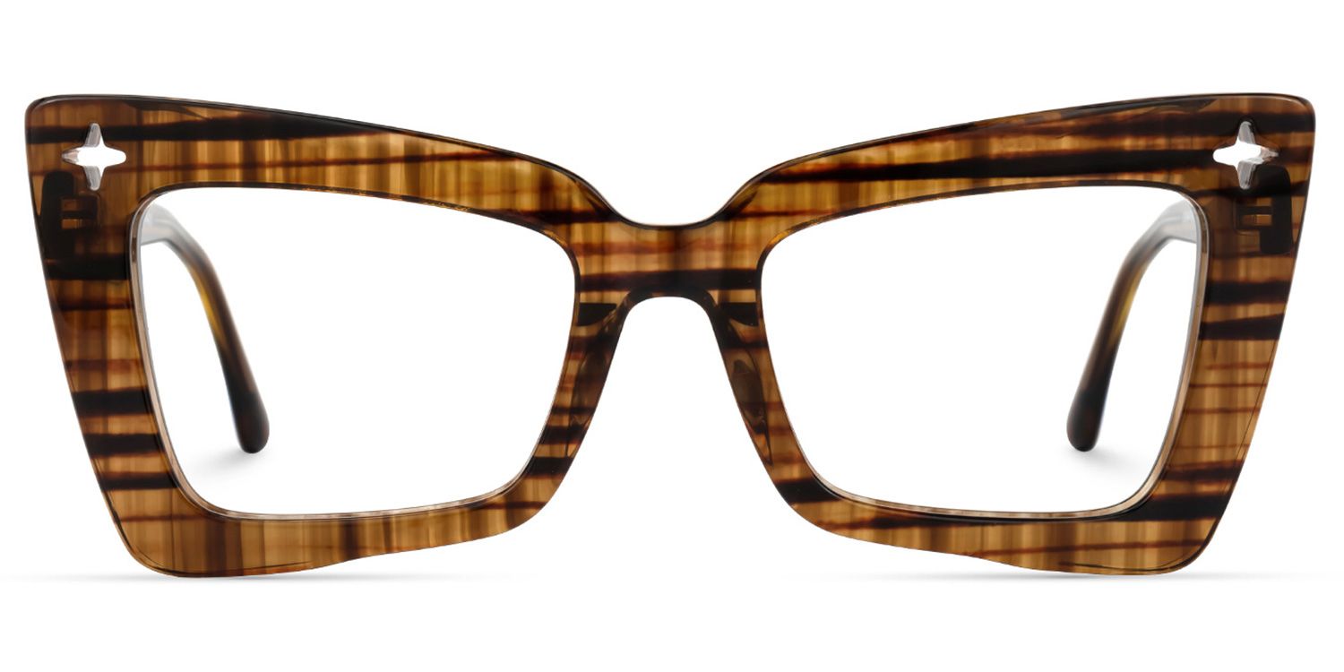 Kairos Cateye Brown Glasses | ZEELOOL UK0