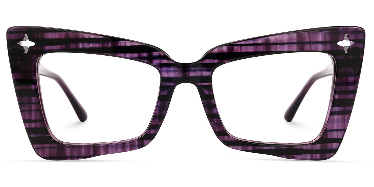 Kairos Cateye Purple Glasses | ZEELOOL UK0