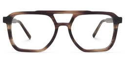 Walsh Aviator Brown Glasses0