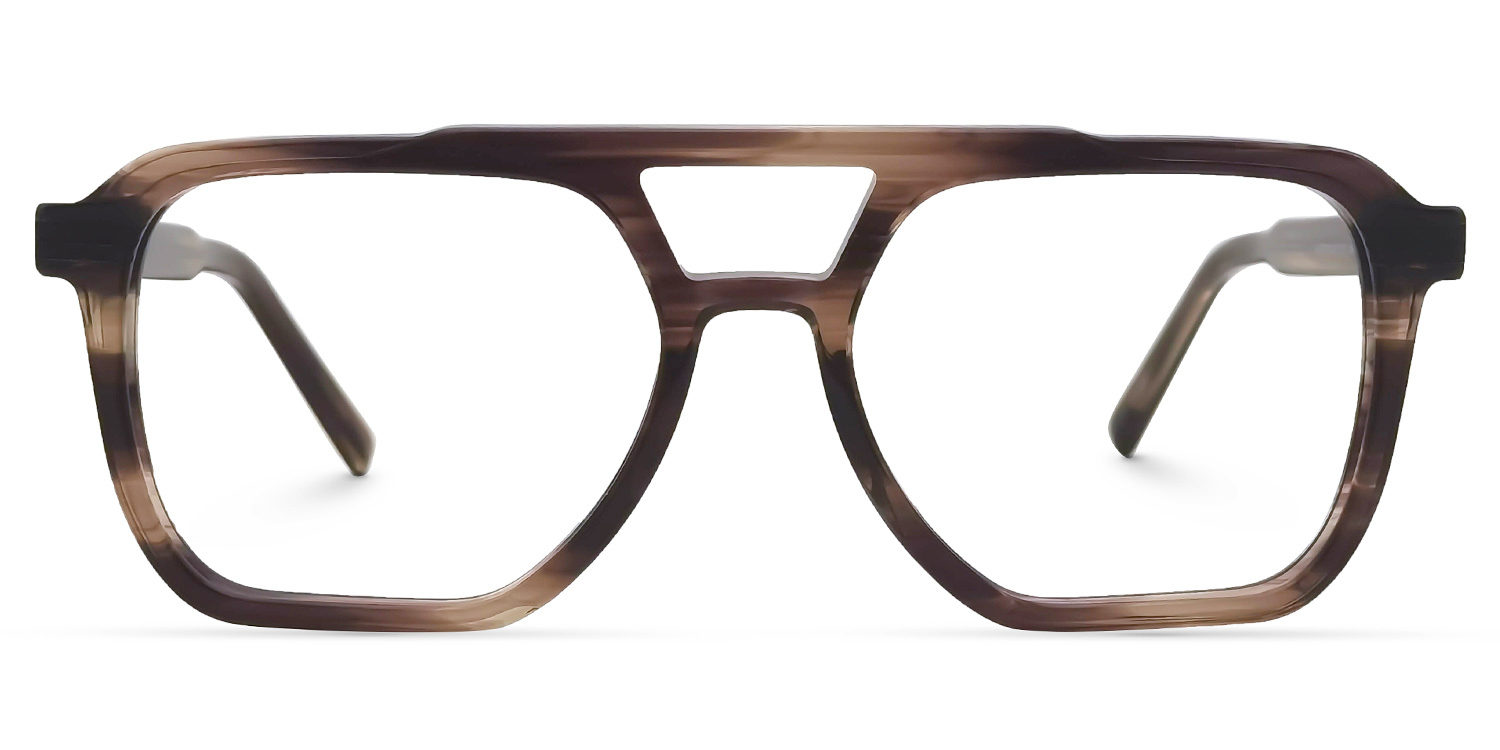 Walsh Aviator Brown Glasses | ZEELOOL UK0