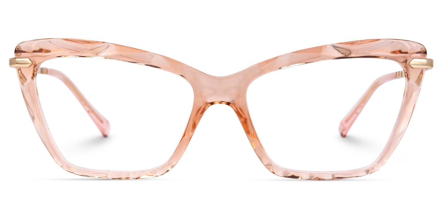 Juliet Cateye Peach TR90 Frame Glasses | ZEELOOL UK0
