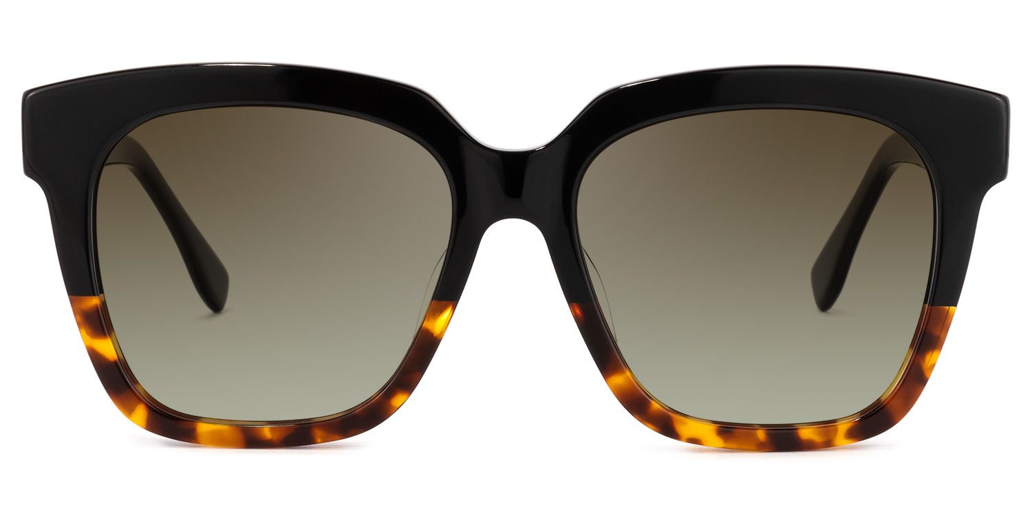 Xion Square Tortoise Sunglasses for Women and Men0