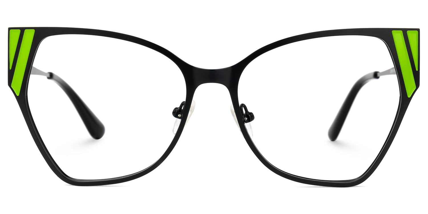 Shanay Cateye Black Glasses0