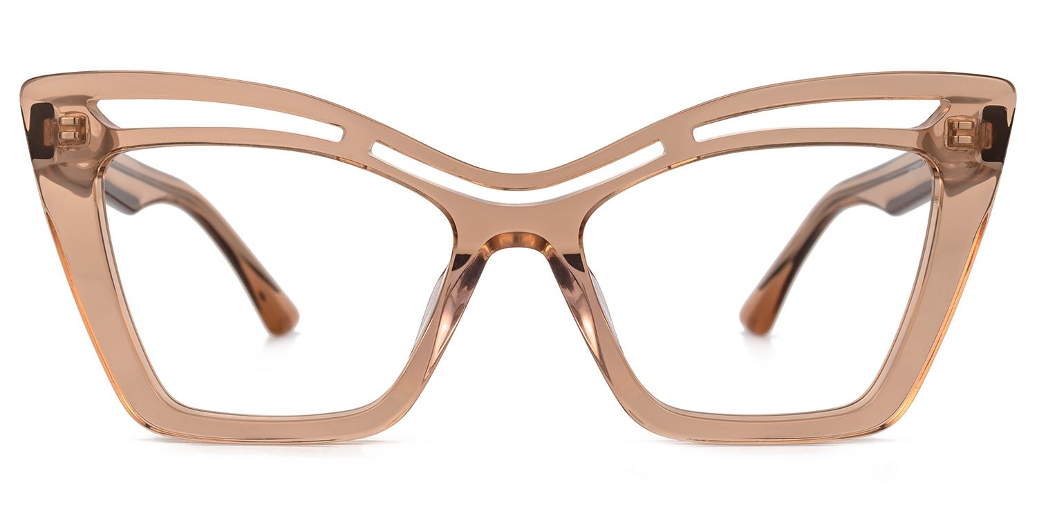 Arsolon Cateye Beige Glasses | ZEELOOL UK0