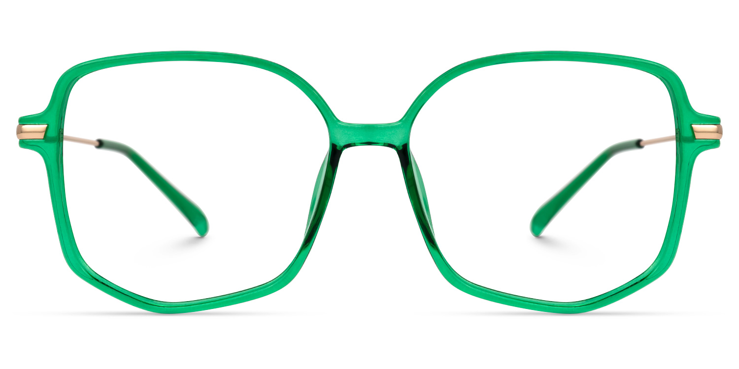 Payton Geometric Dark-Green Glasses good-img
