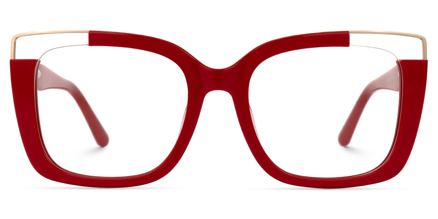 Dortch Square Red Glasses | ZEELOOL UK0