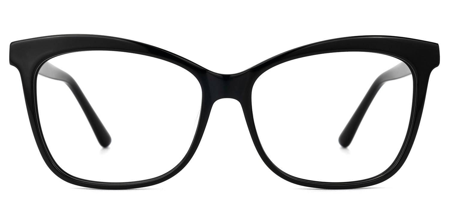 Alfred Butterfly Black Square Frame Glasses | ZEELOOL UK0