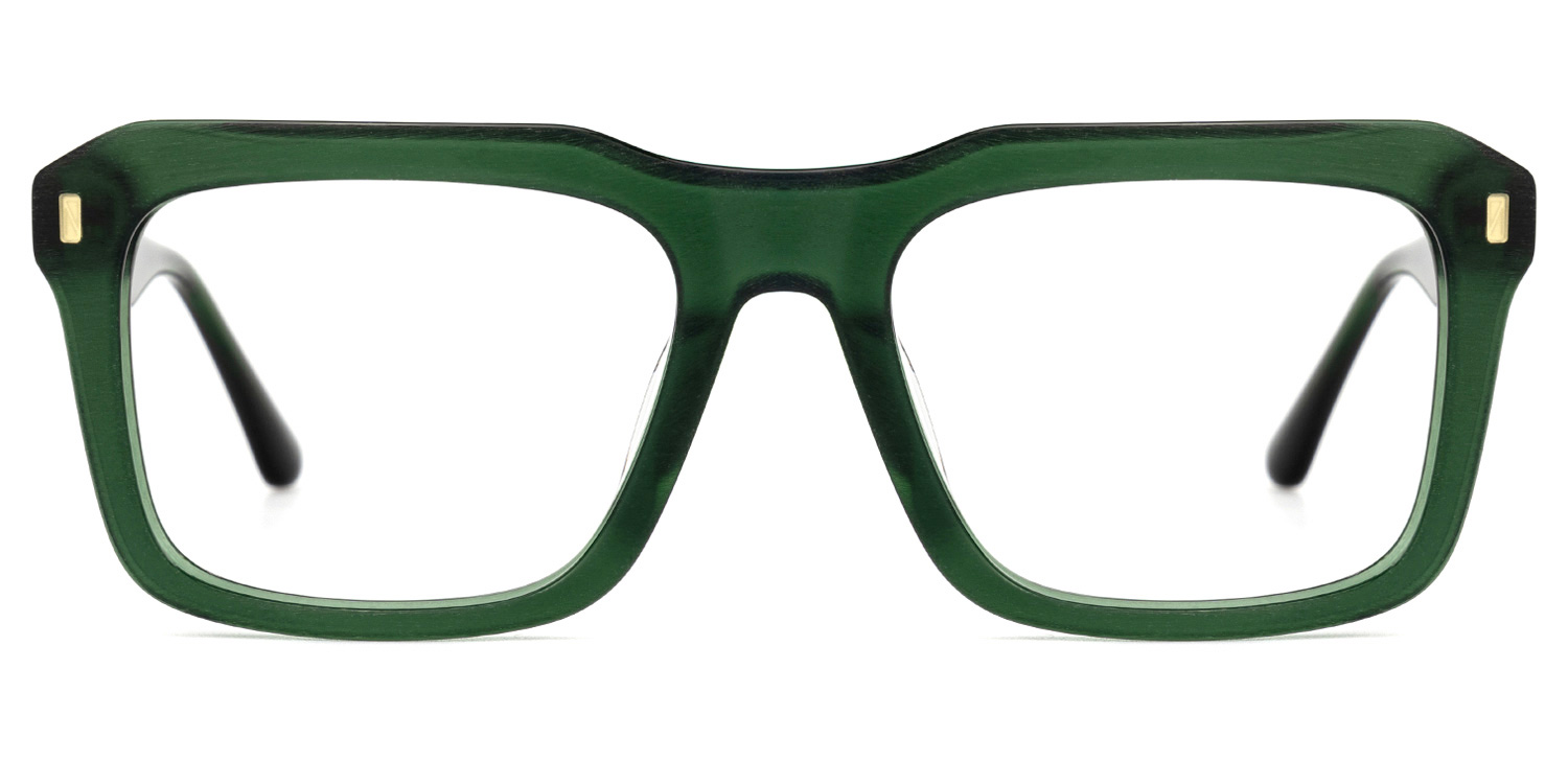 Haines Square Green Glasses0
