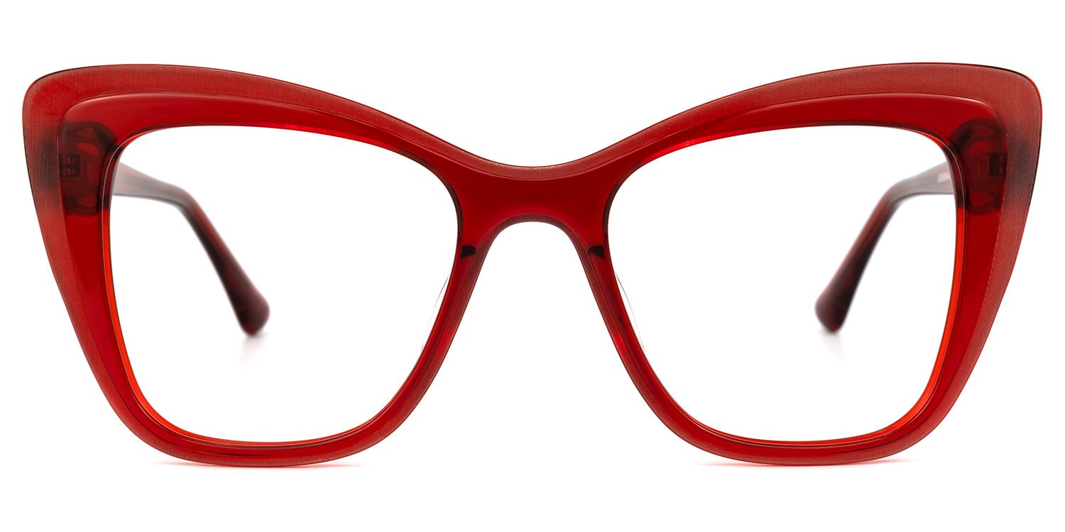 Youness Cateye Red Glasses | ZEELOOL UK0